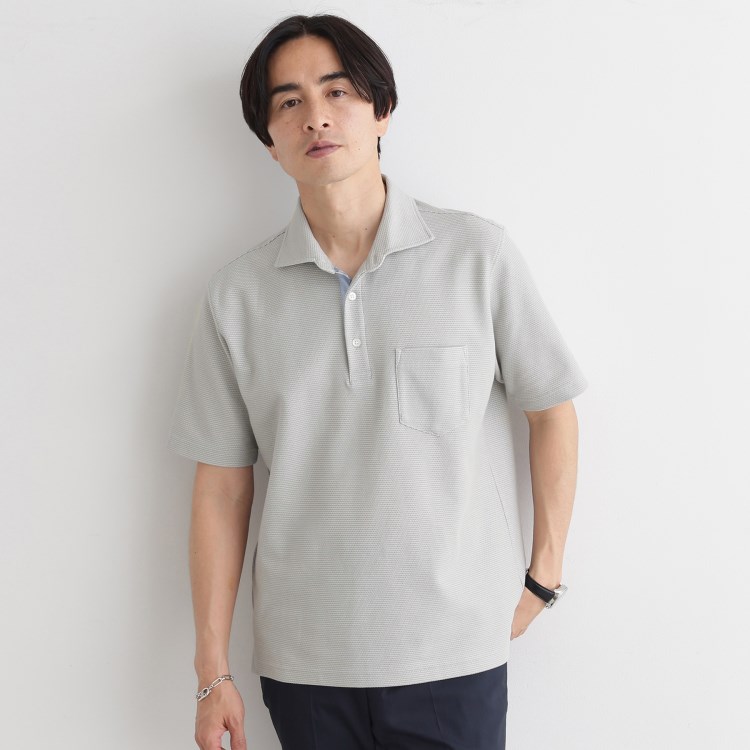 タケオキクチ(TAKEO KIKUCHI)の【抗菌防臭／5サイズ展開】ハニカムメランジ ポロシャツ ポロシャツ