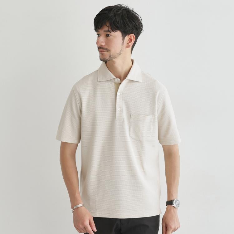 タケオキクチ(TAKEO KIKUCHI)の【抗菌防臭／5サイズ展開】ハニカムメランジ ポロシャツ ポロシャツ