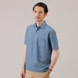 タケオキクチ(TAKEO KIKUCHI)の【抗菌防臭／5サイズ展開】ハニカムメランジ ポロシャツ サックスブルー(092)