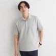 タケオキクチ(TAKEO KIKUCHI)の【抗菌防臭／5サイズ展開】ハニカムメランジ ポロシャツ ライトグレー(011)
