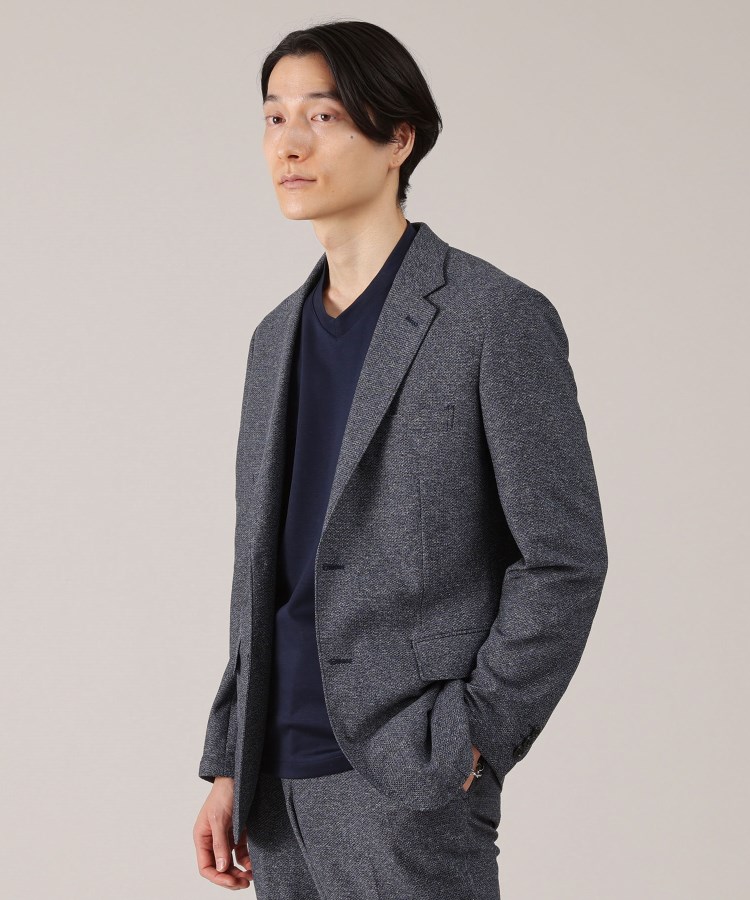 抗菌防臭】尾州 リネンブレンド ハニカムメッシュ ジャケット 抗菌防臭】尾州 リネンブレンド ハニカムメッシュ ジャケット