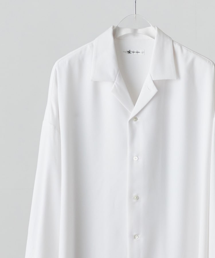ティーケー タケオ キクチ(tk.TAKEO KIKUCHI)の【WEB限定】アソート衿デザインシャツ ホワイト(101)