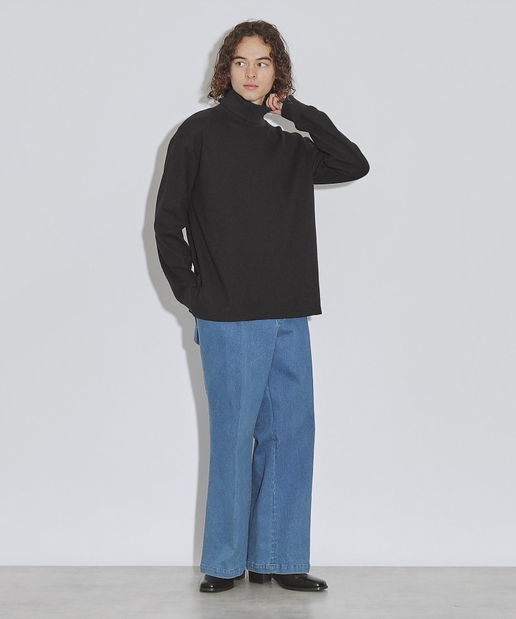 WEB限定】ワッフルクルーネック&タートルネックカットソー WEB限定】ワッフルクルーネック&タートルネックカットソー