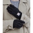 ティーケー タケオ キクチ(tk.TAKEO KIKUCHI)のハリスツイード生地使用 スマホ対応手袋 グローブ ／ Harris Tweed ブラック(219)