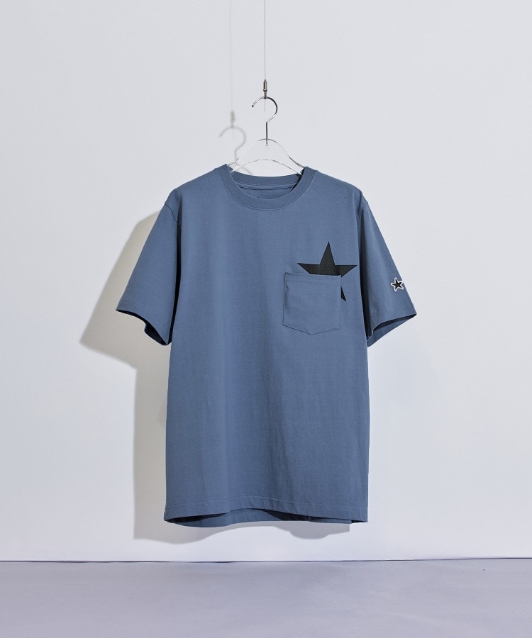 ティーケー タケオ キクチ(tk.TAKEO KIKUCHI)のスタープリント半袖Tシャツ ブルー(091)