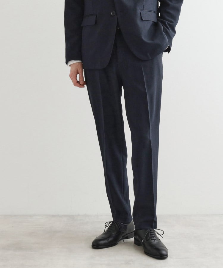洗える】ピンヘッドストレッチセットアップ/上下2点セット/速 洗える】ピンヘッドストレッチセットアップ/上下2点セット/速