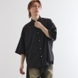 ティーケー タケオ キクチ(tk.TAKEO KIKUCHI)の【WEB限定】無地/花柄アソートドレープ半袖シャツ ブラック(019)