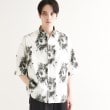 ティーケー タケオ キクチ(tk.TAKEO KIKUCHI)の【WEB限定】無地/花柄アソートドレープ半袖シャツ ホワイト(401)