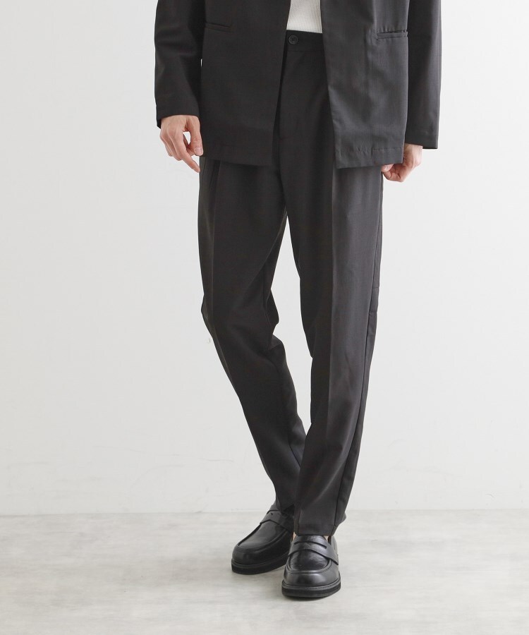 ティーケー タケオ キクチ(tk.TAKEO KIKUCHI)の【WEB限定 マシンウォッシャブル】機能性エアリードライノーカラーセットアップ/ノーカラージャケット&テーパードスラックス20
