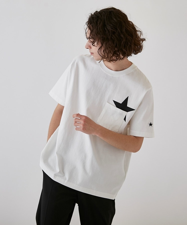 ゴールデングース goldengoose バックスタープリントTシャツ　ブラック