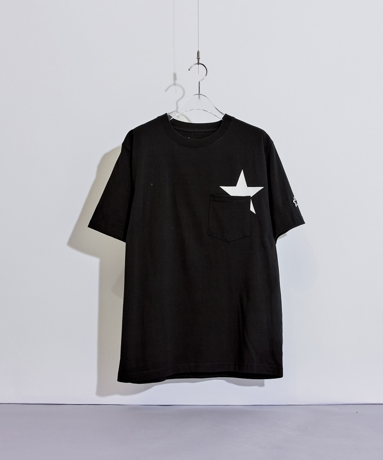 ティーケー タケオ キクチ(tk.TAKEO KIKUCHI)のスタープリント半袖Tシャツ ブラック(019)