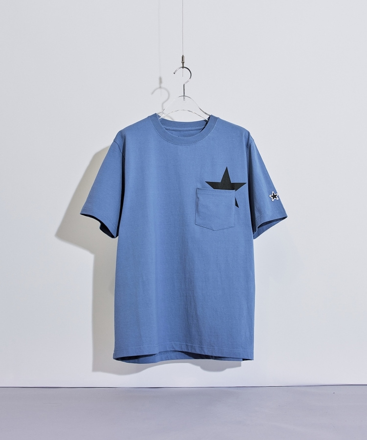 ティーケー タケオ キクチ(tk.TAKEO KIKUCHI)のスタープリント半袖Tシャツ ブルー(092)