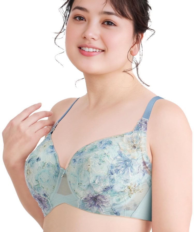 ワコール(WACOAL)の【ハグするブラ】 体温を感知してカラダになじむ ブラジャー／BXB378 ブルー(091)