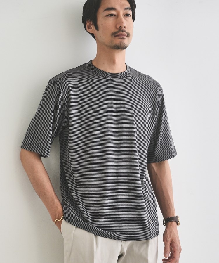 タケオキクチ(TAKEO KIKUCHI)の【THE FLAGSHIP】メリノウール天竺Tシャツ トープ(354)