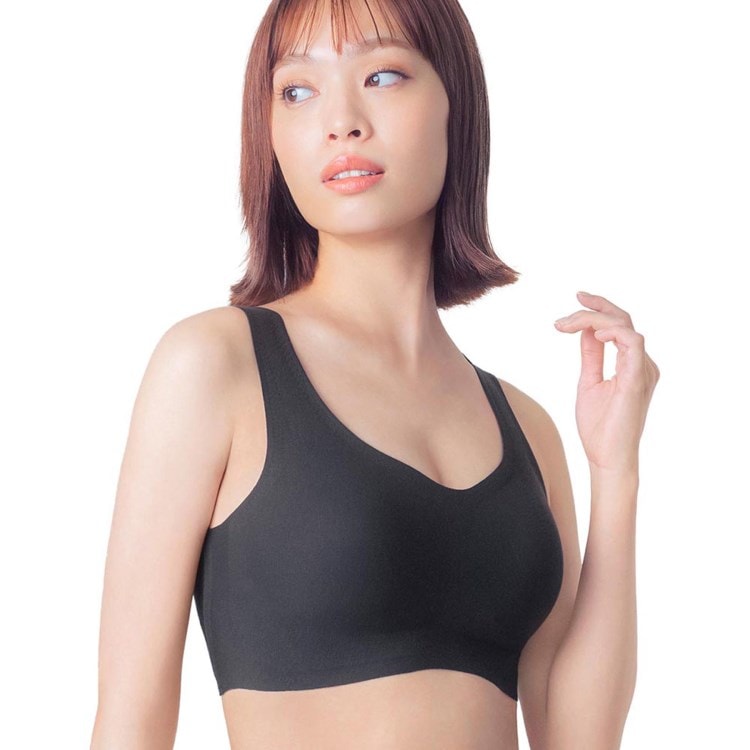 ウイング(Wing)の【綿の贅沢】 ノンワイヤーブラ 綿混素材 ラクなのにきれい ムレにくく快適 KB1031 ノンワイヤーブラ
