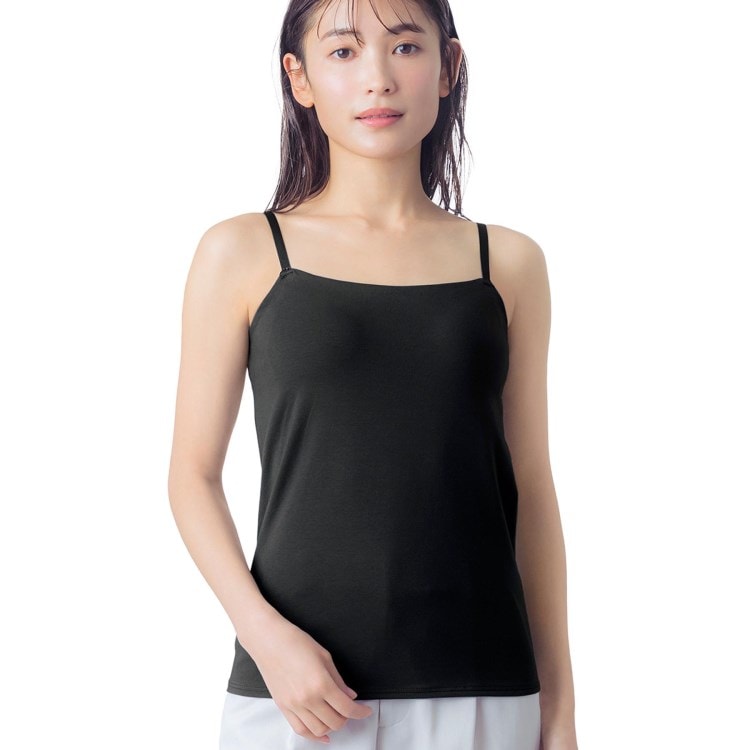 ウイング(Wing)の【シンクロブラトップ 綿混タイプ】 カップ付きキャミソール ET1032 肌着