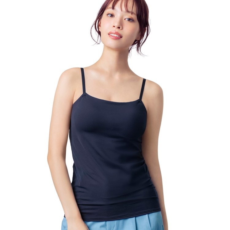 ウイング(Wing)の【シンクロブラトップ 吸汗速乾タイプ】 カップ付きキャミソール ET1052 肌着