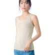 ウイング(Wing)の【シンクロブラトップ 綿混タイプ】 カップ付きタンクトップ ET1132 クリーム(104)