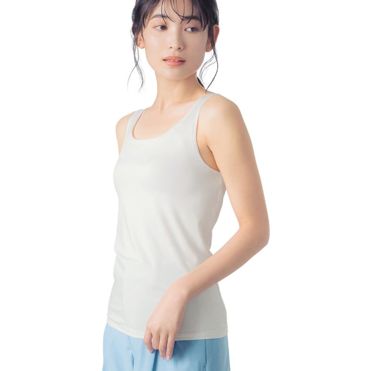 ウイング(Wing)の【シンクロブラトップ 吸汗速乾タイプ】 カップ付きタンクトップ ET1152 肌着