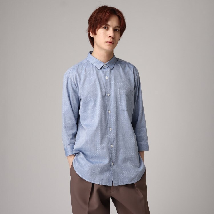 ティーケー タケオ キクチ(tk.TAKEO KIKUCHI)のドビードット七分袖シャツ