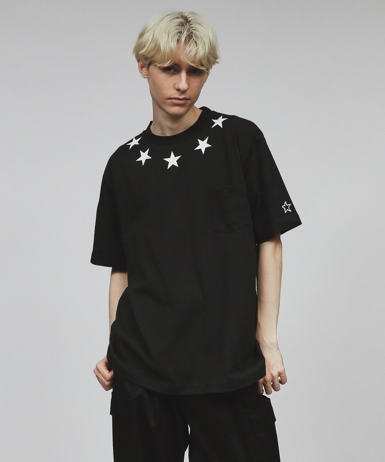 ティーケー タケオ キクチ(tk.TAKEO KIKUCHI)のスタープリント アソートTシャツ ブラック(119)