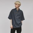 ティーケー タケオ キクチ(tk.TAKEO KIKUCHI)のハーフジップオーバーシャツ ブルー(092)