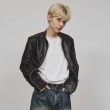 ティーケー タケオ キクチ(tk.TAKEO KIKUCHI)のシンセティックレザーシングルライダースブルゾン ブラック(019)