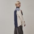 ティーケー タケオ キクチ(tk.TAKEO KIKUCHI)のコーデュロイ切替シャツ ブルー(593)