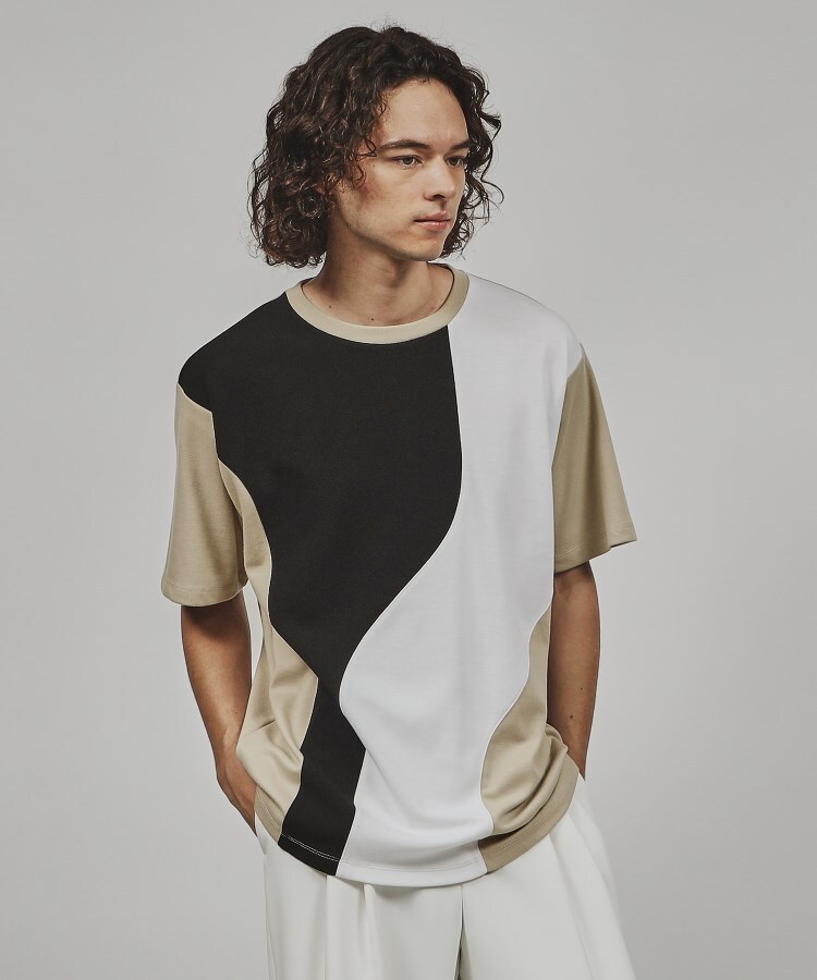 ティーケー タケオ キクチ(tk.TAKEO KIKUCHI)のウェーブ切替半袖Tシャツ15