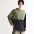 ティーケー タケオ キクチ(tk.TAKEO KIKUCHI)の【UV／接触冷感】切替アソートTシャツ オリーブグリーン(526)
