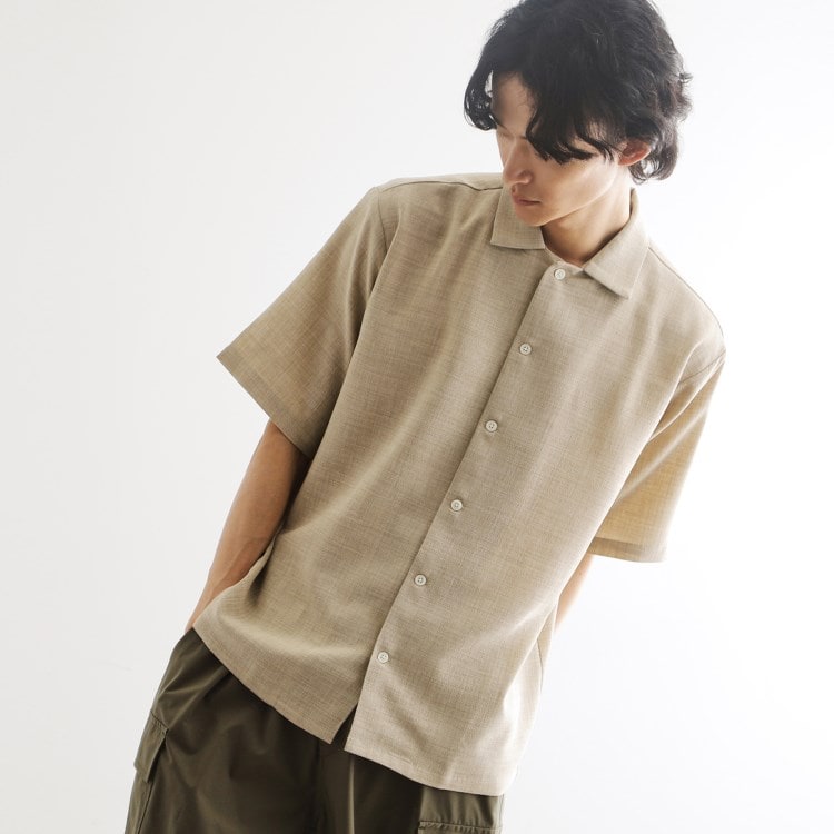 ティーケー タケオ キクチ(tk.TAKEO KIKUCHI)の【セットアップ対応】テックキャンバスシャツ カジュアルシャツ