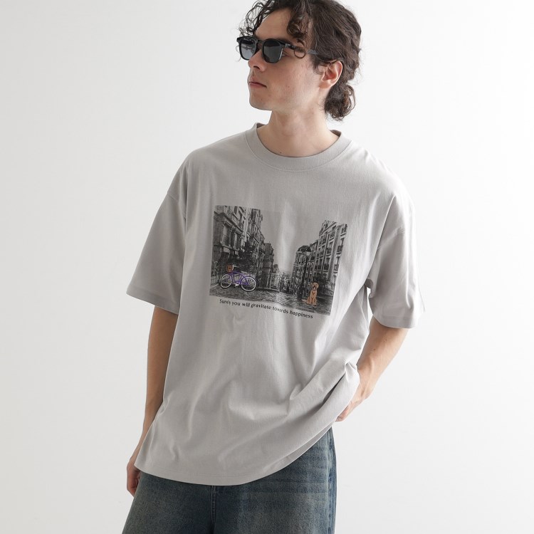 ティーケー タケオ キクチ(tk.TAKEO KIKUCHI)のフォトプリント刺繍Tシャツ Ｔシャツ