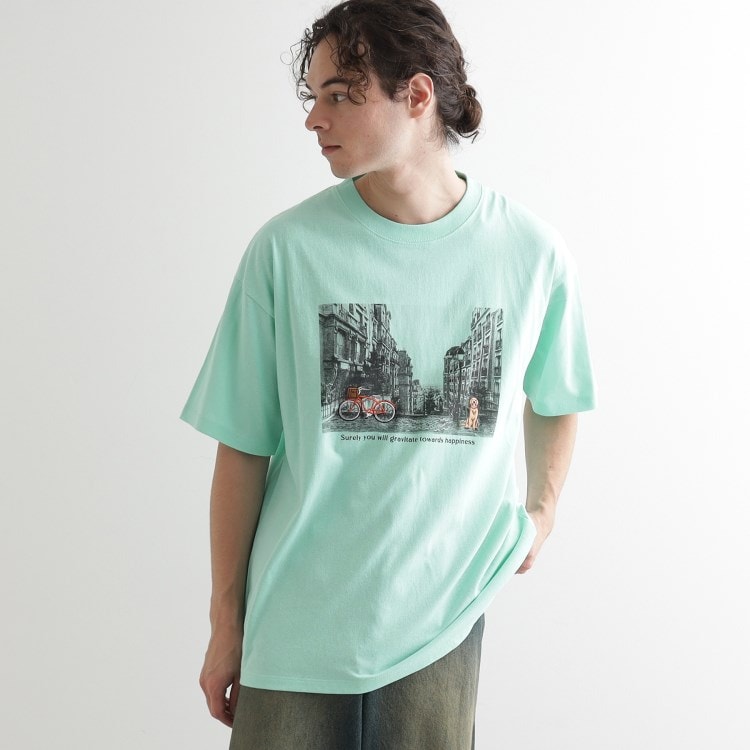 ティーケー タケオ キクチ(tk.TAKEO KIKUCHI)のフォトプリント刺繍Tシャツ Ｔシャツ