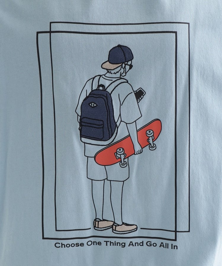 バックスケート刺繍T-Shirt(Tシャツ) | tk.TAKEO KIKUCHI バックスケート刺繍T-Shirt(Tシャツ) | tk.TAKEO KIKUCHI