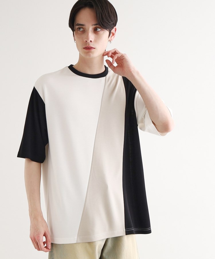 ティーケー タケオ キクチ(tk.TAKEO KIKUCHI)の【UV、接触冷感】ナナメ切替アソートTシャツ/父の日ギフトにオススメ1