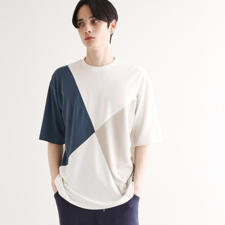 ティーケー タケオ キクチ(tk.TAKEO KIKUCHI)の【UV、接触冷感】ナナメ切替アソートTシャツ/父の日ギフトにオススメ Ｔシャツ