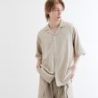 ティーケー タケオ キクチ(tk.TAKEO KIKUCHI)の楊柳オープンカラーシャツ ライトグレー(011)