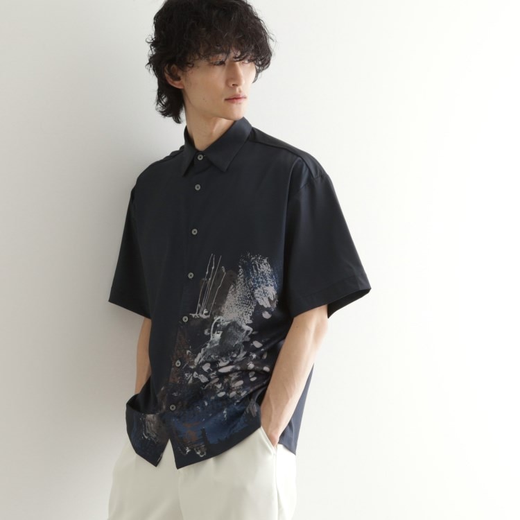 ティーケー タケオ キクチ(tk.TAKEO KIKUCHI)のペイント半袖シャツ カジュアルシャツ