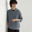 ティーケー タケオ キクチ(tk.TAKEO KIKUCHI)のリネンライクニットポロシャツ【父の日ギフトにオススメ】 ブルー(092)