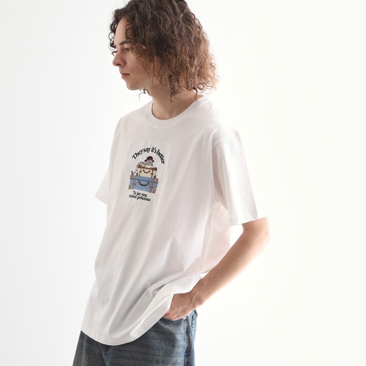 ティーケー タケオ キクチ(tk.TAKEO KIKUCHI)のアニマル刺繍カットソー Ｔシャツ