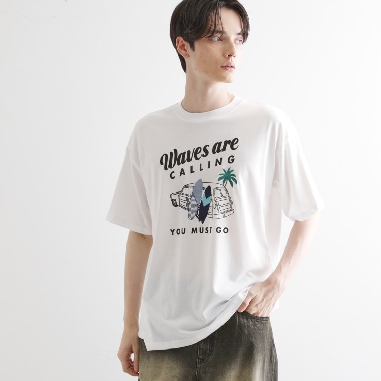 ティーケー タケオ キクチ(tk.TAKEO KIKUCHI)のパッチクロス刺繍Tシャツ Ｔシャツ