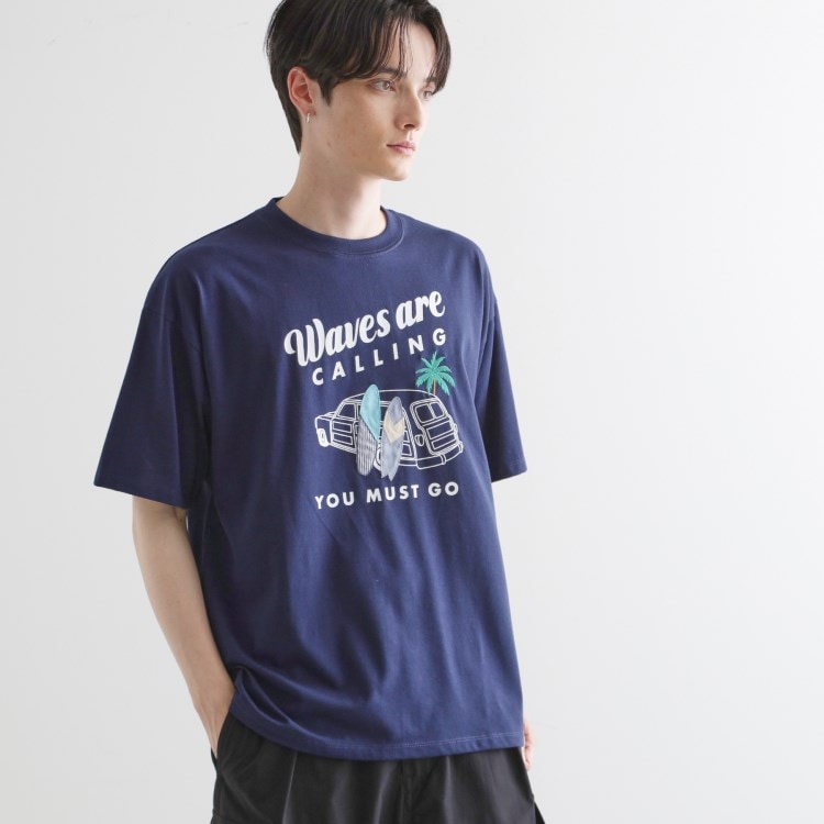 ティーケー タケオ キクチ(tk.TAKEO KIKUCHI)のパッチクロス刺繍Tシャツ Ｔシャツ