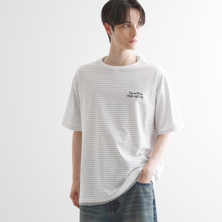 ティーケー タケオ キクチ(tk.TAKEO KIKUCHI)のマイクロボーダーフェイクTシャツ Ｔシャツ