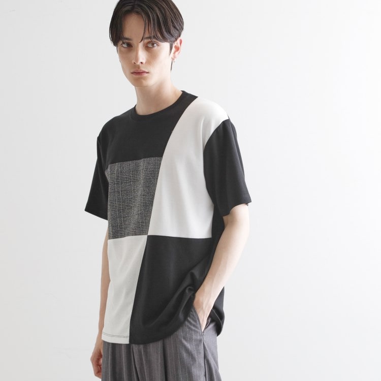 ティーケー タケオ キクチ(tk.TAKEO KIKUCHI)のブロック切替半袖Tシャツ【父の日ギフトにオススメ】 Ｔシャツ