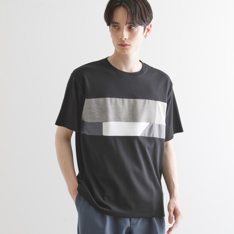 ティーケー タケオ キクチ(tk.TAKEO KIKUCHI)のパネル切替半袖Tシャツ Ｔシャツ