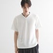 ティーケー タケオ キクチ(tk.TAKEO KIKUCHI)のフェイクレイヤードVネックカットソー ホワイト(001)