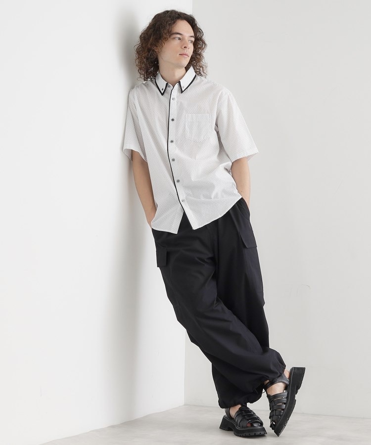 ティーケー タケオ キクチ(tk.TAKEO KIKUCHI)の2枚衿ドット柄シャツ3