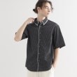 ティーケー タケオ キクチ(tk.TAKEO KIKUCHI)の2枚衿ドット柄シャツ ブラック(019)