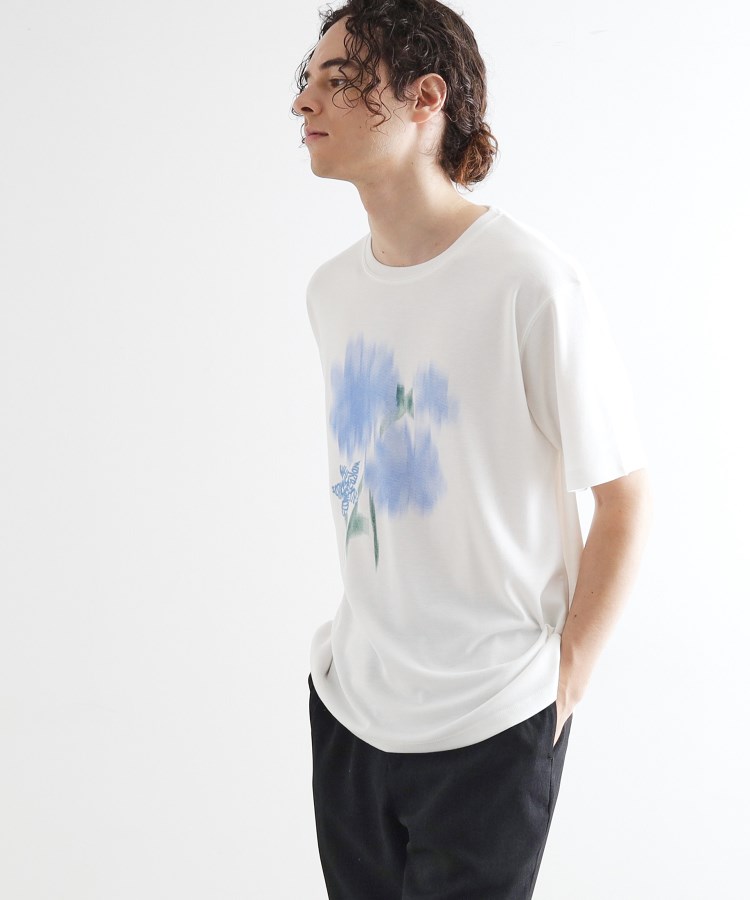 ティーケー タケオ キクチ(tk.TAKEO KIKUCHI)のボカシフラワーTシャツ1