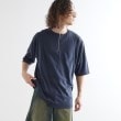 ティーケー タケオ キクチ(tk.TAKEO KIKUCHI)のウェーブ切替ジップTシャツ ネイビー(094)